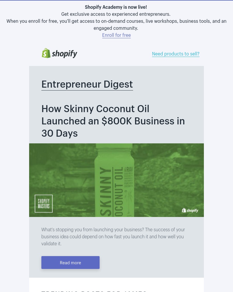 Screenshot of email with subject /media/emails/30-days-800k-in-sales-cropped-a6423ec2.jpg