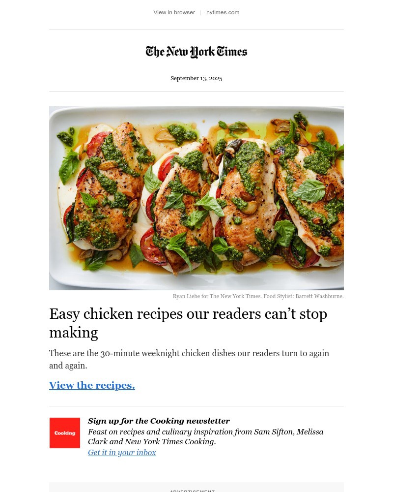 Screenshot of email with subject /media/emails/30-minute-chicken-recipes-e74f70-cropped-680f3d21.jpg