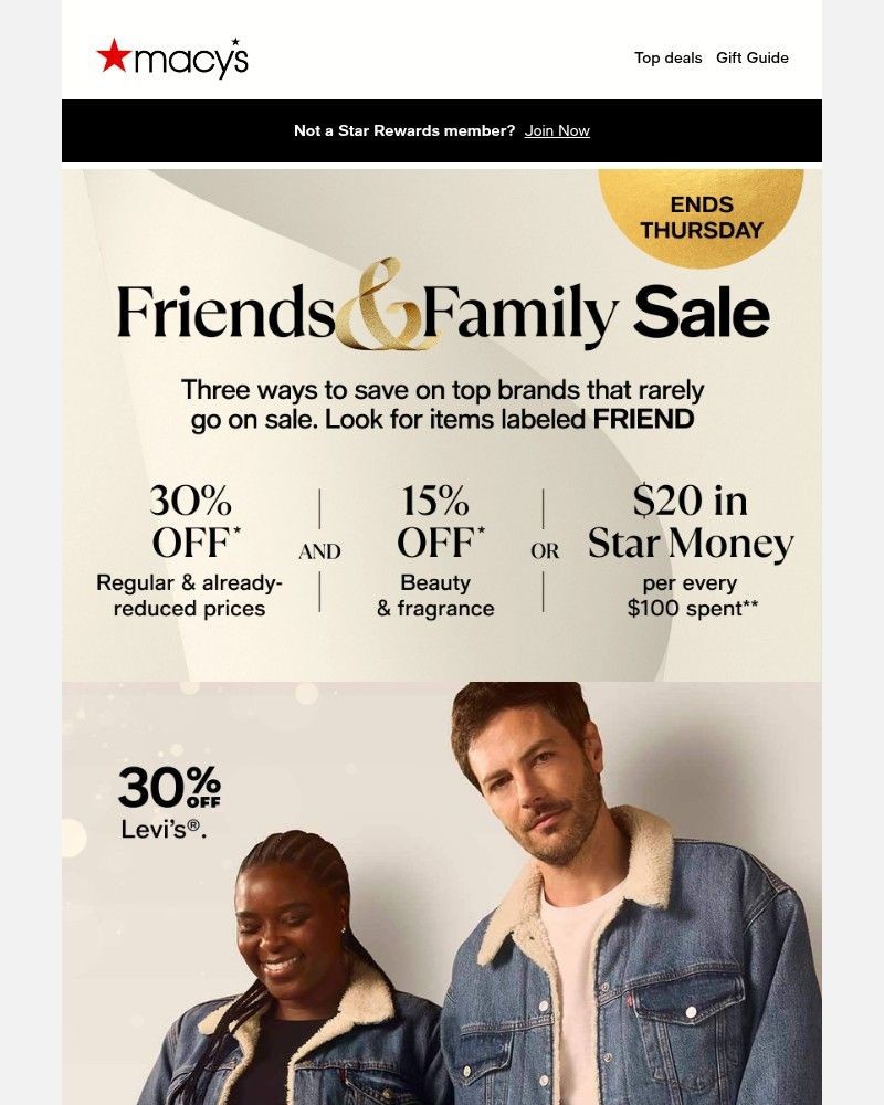 Screenshot of email with subject /media/emails/30-off-brands-that-rarely-go-on-sale-b2e5cc-cropped-031381d4.jpg