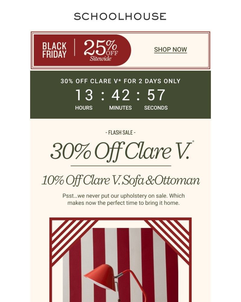 Screenshot of email with subject /media/emails/30-off-clare-v-decor-ends-tonight-b0d31c-cropped-f7548634.jpg