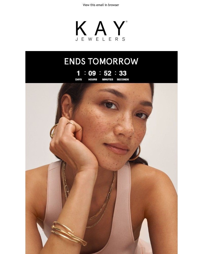 Screenshot of email sent to a Kay Newsletter subscriber