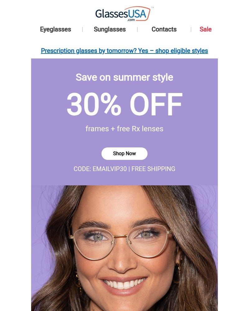 Screenshot of email with subject /media/emails/30-off-summer-styles-8bf6e1-cropped-ba690174.jpg