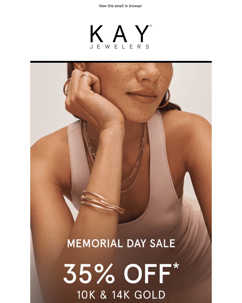 Screenshot of email sent to a Kay Newsletter subscriber
