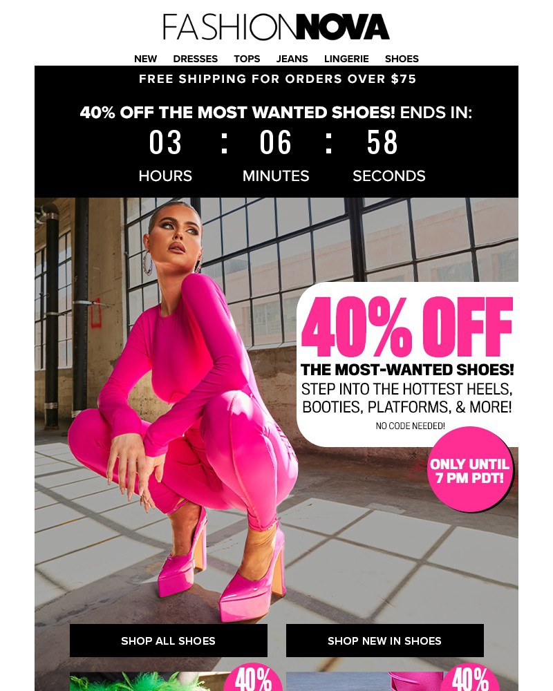 Screenshot of email with subject /media/emails/3hr-flash-sale40-off-all-shoes-93078e-cropped-020c4c35.jpg