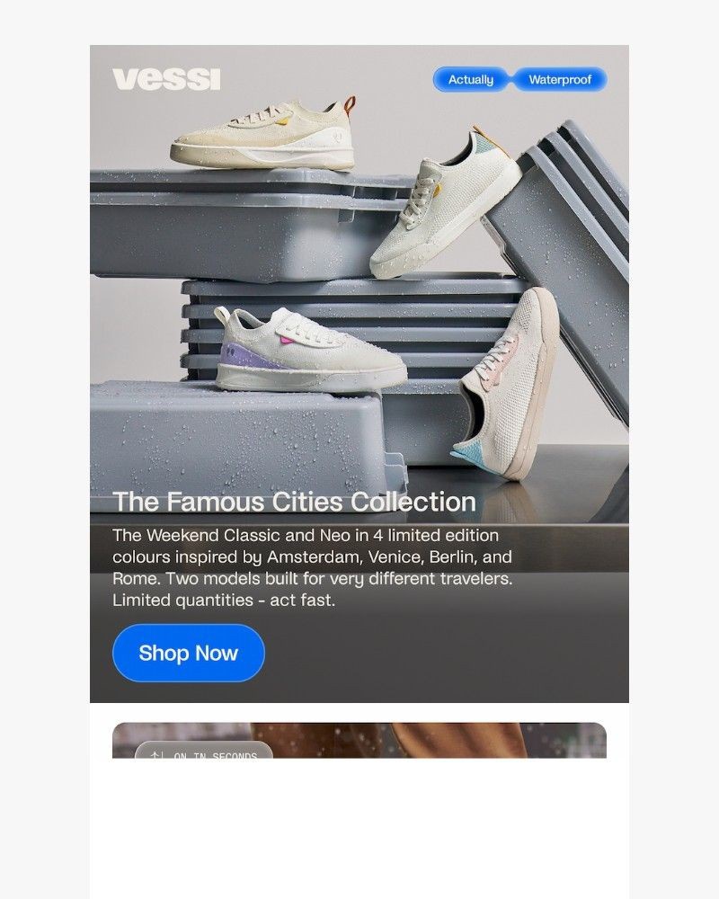 Screenshot of email sent to a Vessi Seller