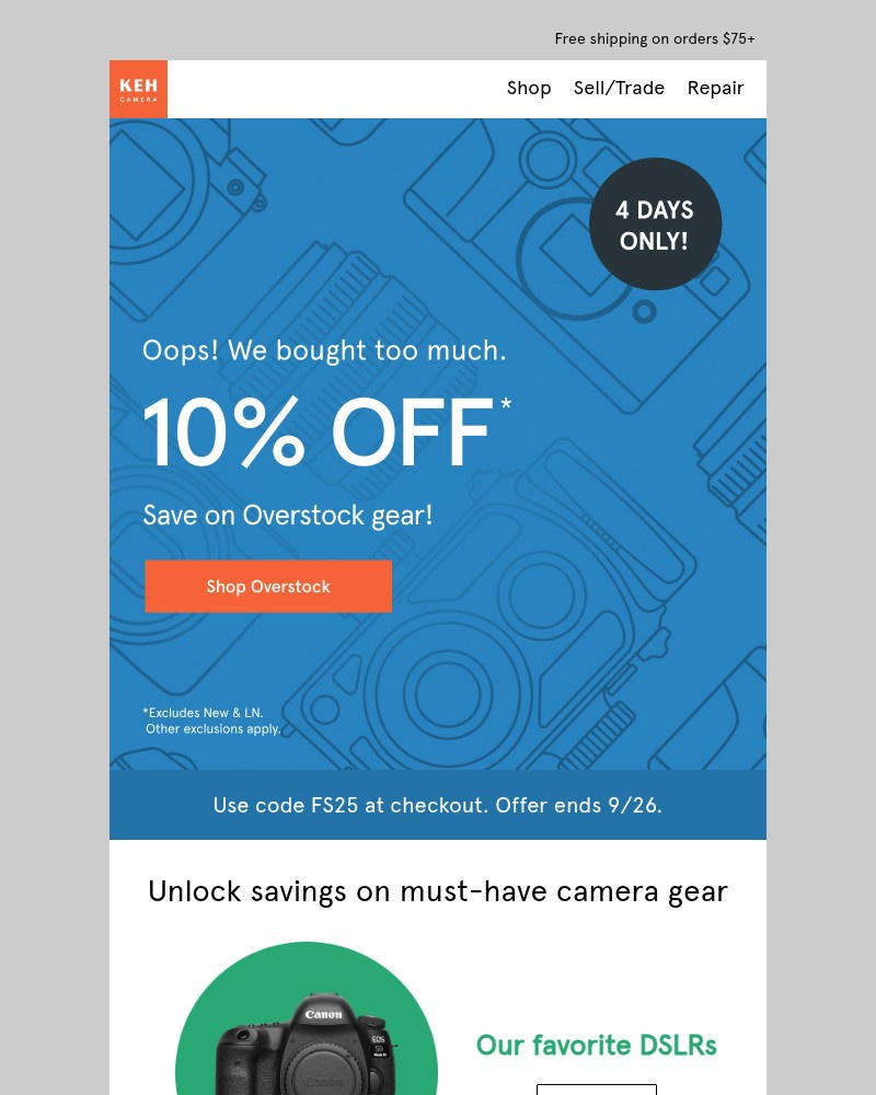 Screenshot of email with subject /media/emails/4-days-onlyshop-10-off-camera-gear-a52a02-cropped-79f368c9.jpg