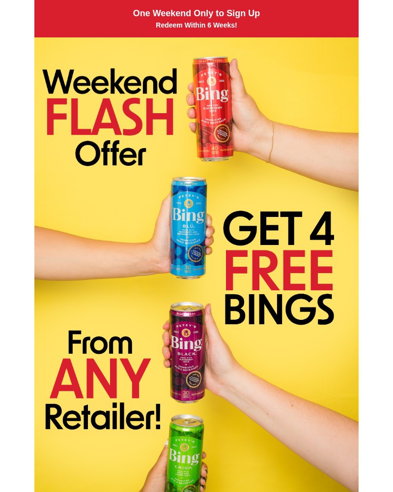 Screenshot of email sent to a Bing Newsletter subscriber