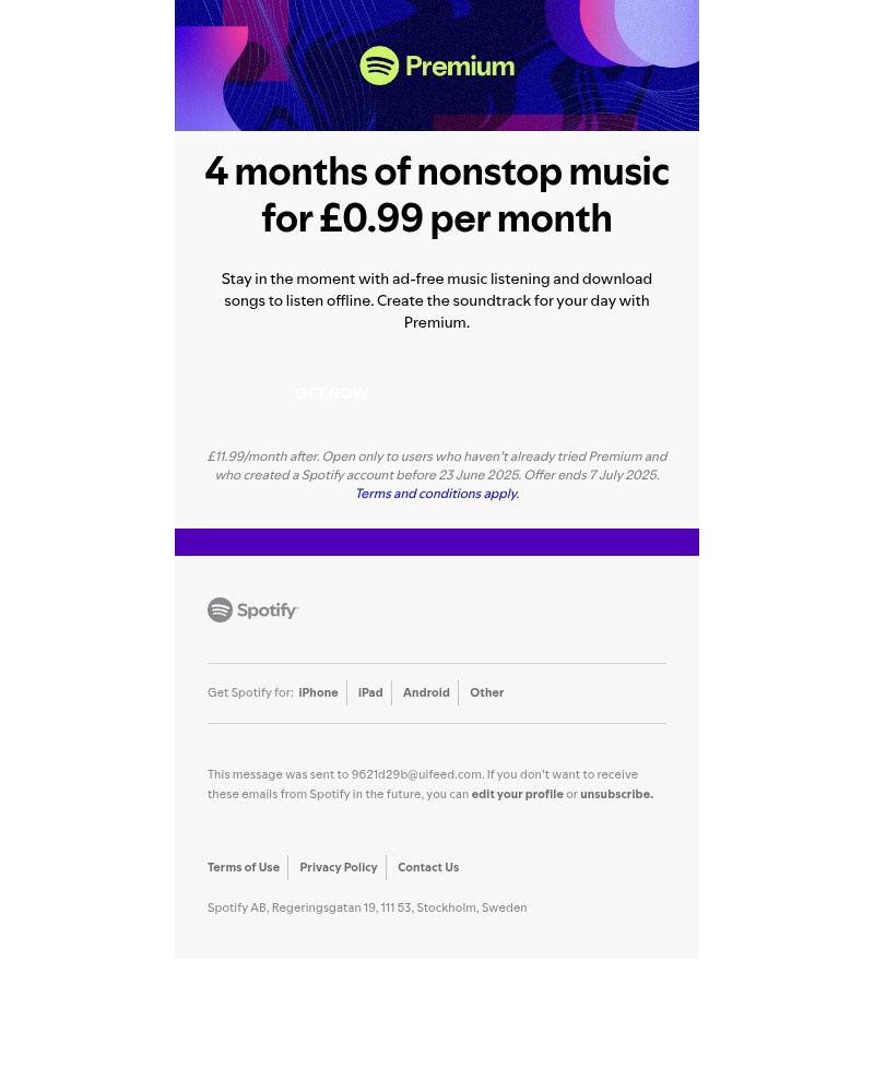 Screenshot of email with subject /media/emails/4-months-of-nonstop-music-for-099-per-month-49649c-cropped-0ef187f3.jpg