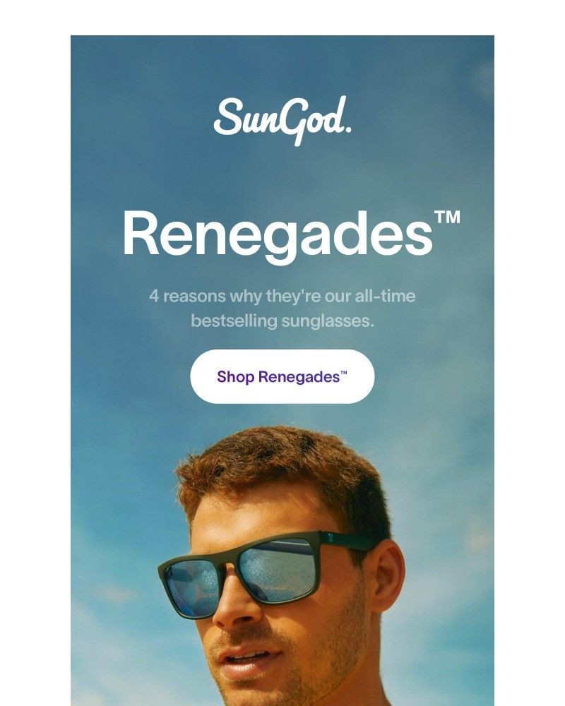 Screenshot of email sent to a SunGod Newsletter subscriber