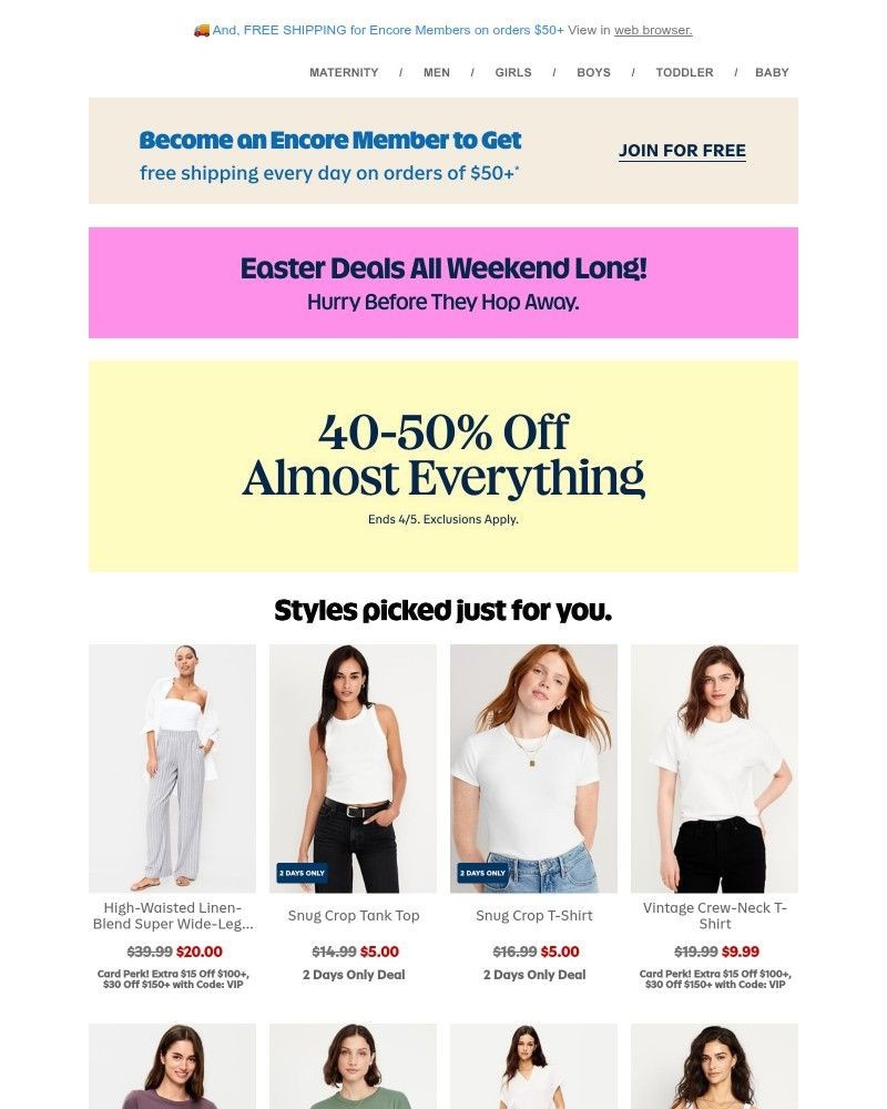 Screenshot of email with subject /media/emails/40-50-off-almost-everything-yep-everything-5-tees-tanks-2ebb93-cropped-d9d20af3.jpg