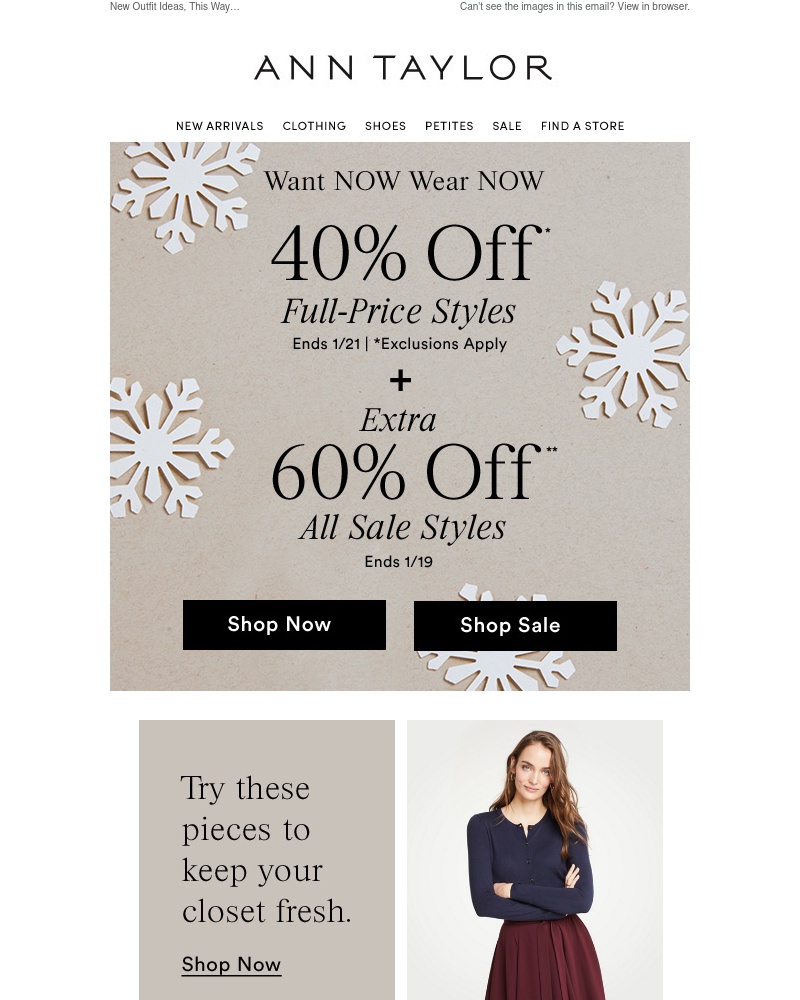 Screenshot of email with subject /media/emails/40-off-extra-60-off-sale-cropped-bc6e296c.jpg