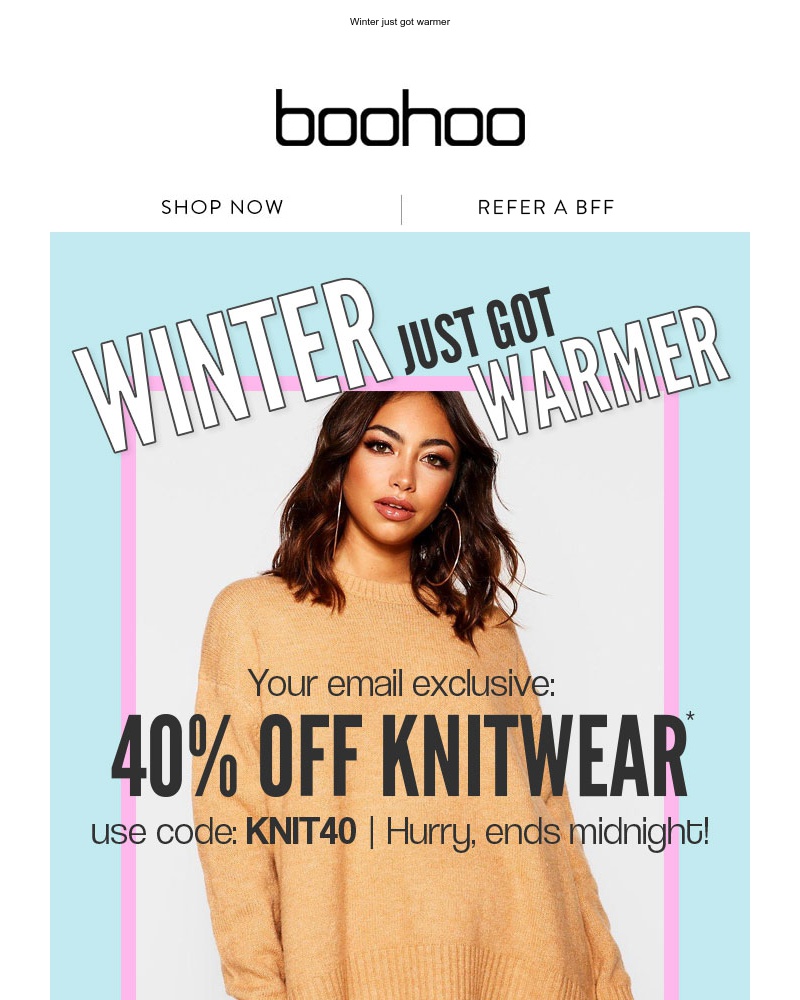 Screenshot of email with subject /media/emails/40-off-knitwear-just-for-you-cropped-9d2bd28d.jpg