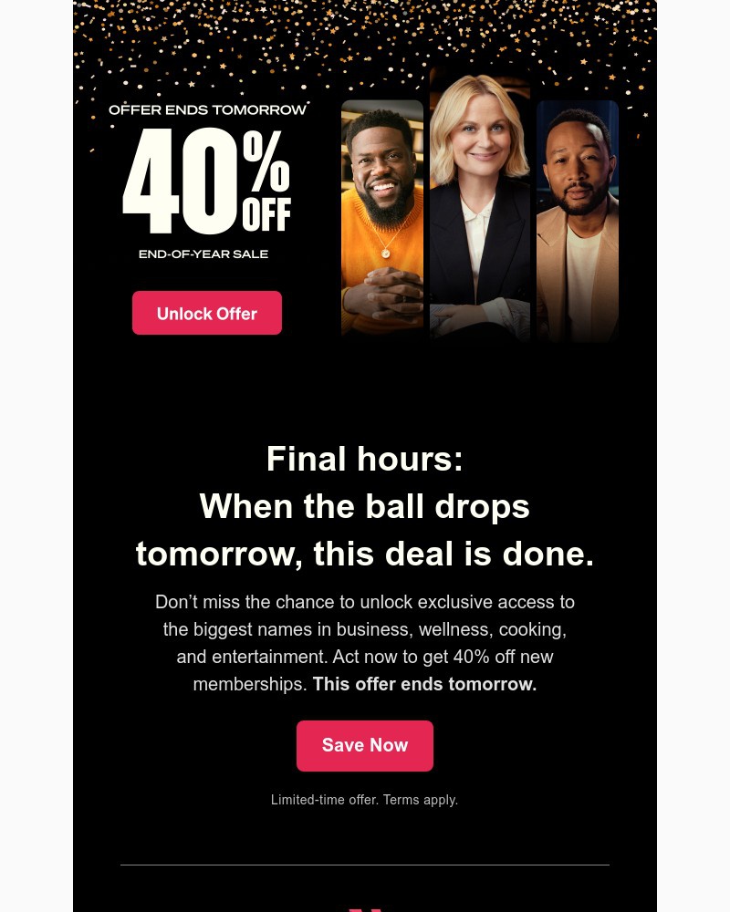 Screenshot of email with subject /media/emails/40-off-sale-ends-tomorrow-a9ba1f-cropped-d7312f14.jpg
