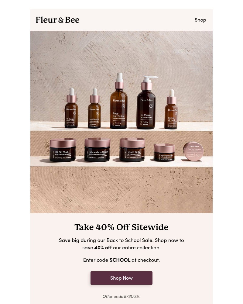 Screenshot of email with subject /media/emails/40-off-time-to-stock-up-47dfae-cropped-7022e331.jpg