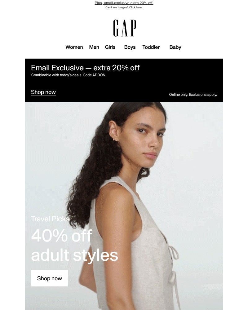 Screenshot of email with subject /media/emails/40-off-top-travel-picks-ends-today-995e7d-cropped-f67bbe7d.jpg