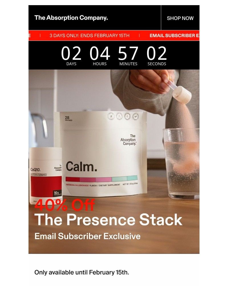 Screenshot of email with subject /media/emails/40-off-your-exclusive-access-ends-soon-977dc8-cropped-dfd7c233.jpg