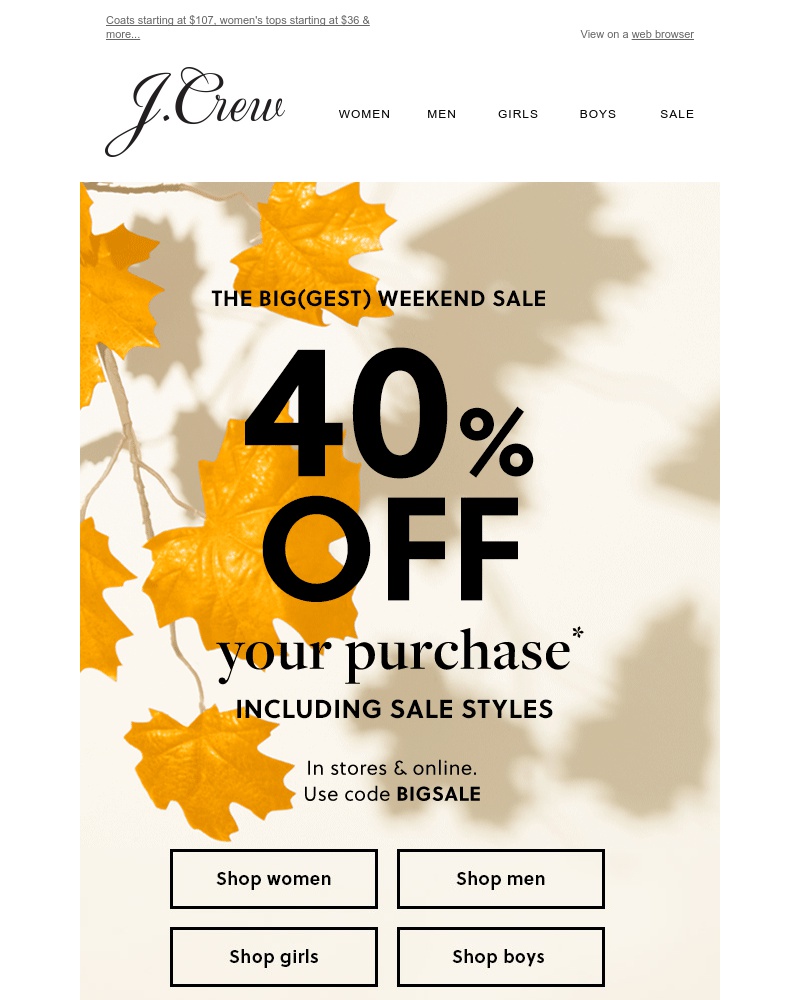 Screenshot of email with subject /media/emails/40-off-your-purchase-including-sale-cropped-0f1ab682.jpg