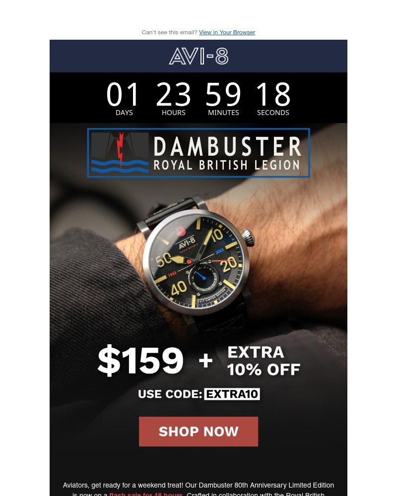 Screenshot of email with subject /media/emails/48-hour-flash-sale-dambuster-limited-edition-420b31-cropped-7d34107d.jpg