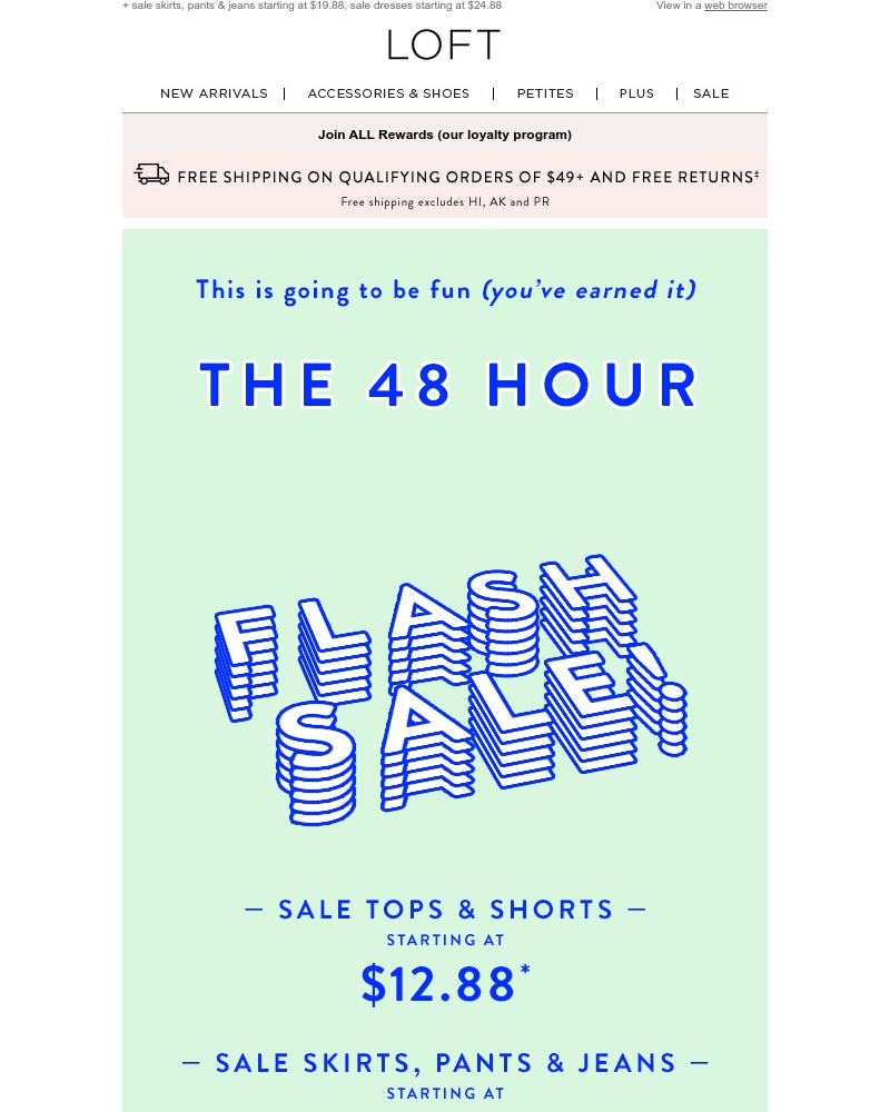 Screenshot of email with subject /media/emails/48-hours-only-sale-tops-shorts-starting-at-1288-and-more-cropped-9d001be2.jpg