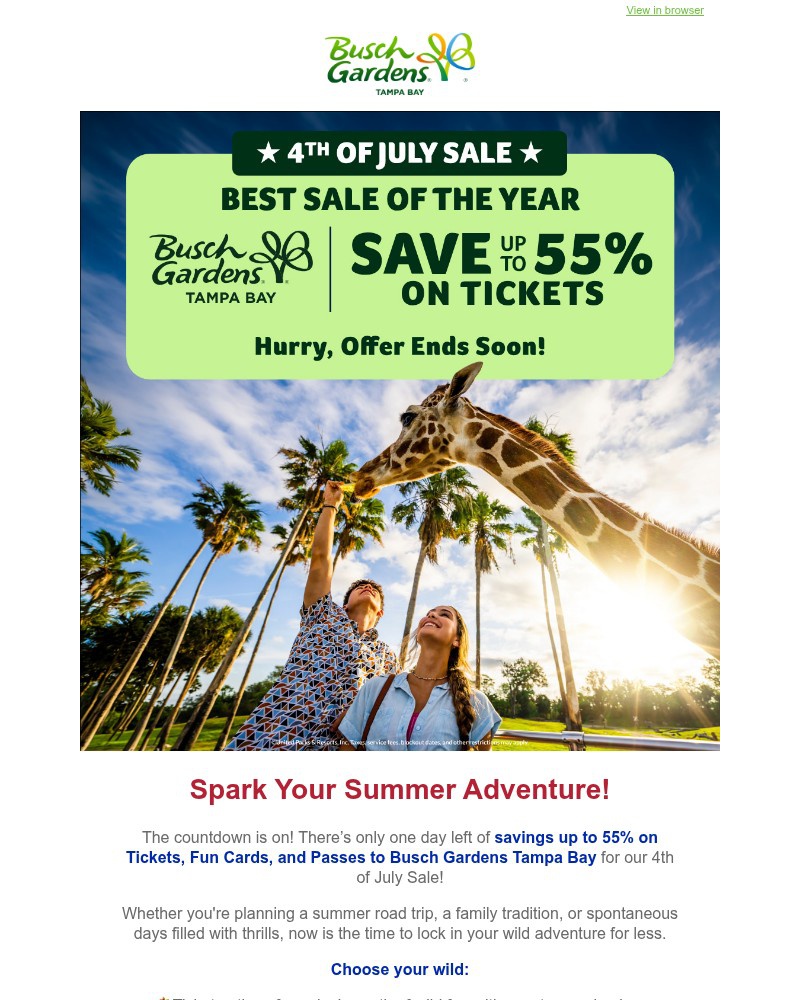 Screenshot of email with subject /media/emails/4th-of-july-sale-ending-tomorrow-save-up-to-55-on-tickets-fun-cards-and-passes-e1_lV2xlsM.jpg
