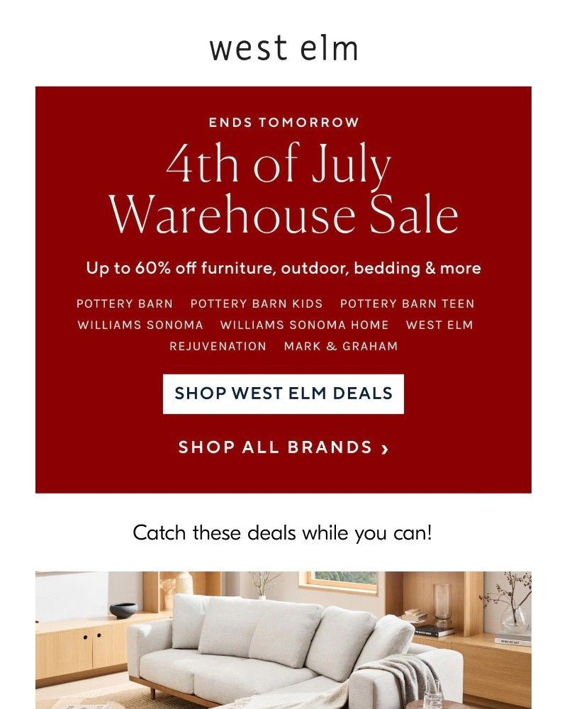Screenshot of email with subject /media/emails/4th-of-july-warehouse-sale-ends-tomorrow-7e11c2-cropped-b2c08db5.jpg