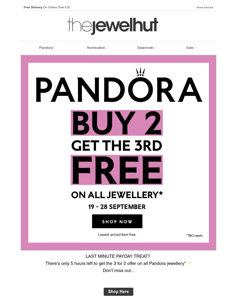 Screenshot of email with subject /media/emails/5-hours-left-on-pandora-3-for-2-dont-miss-out-bcf943-cropped-0226b574.jpg