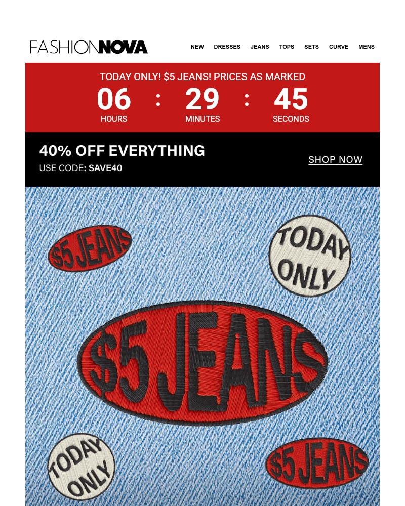 Screenshot of email with subject /media/emails/5-jeans-today-only-6c3ea6-cropped-1e89b268.jpg