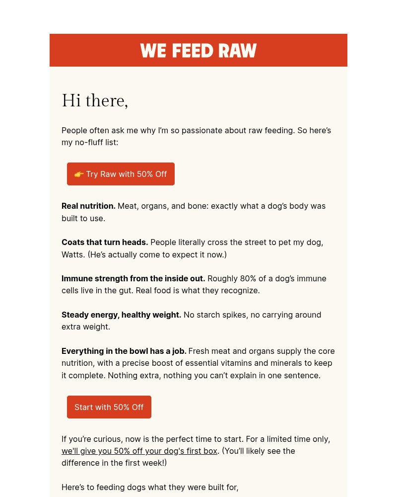 Screenshot of email with subject /media/emails/5-reasons-i-feed-raw-50-off-a96f6d-cropped-67d5e4d1.jpg