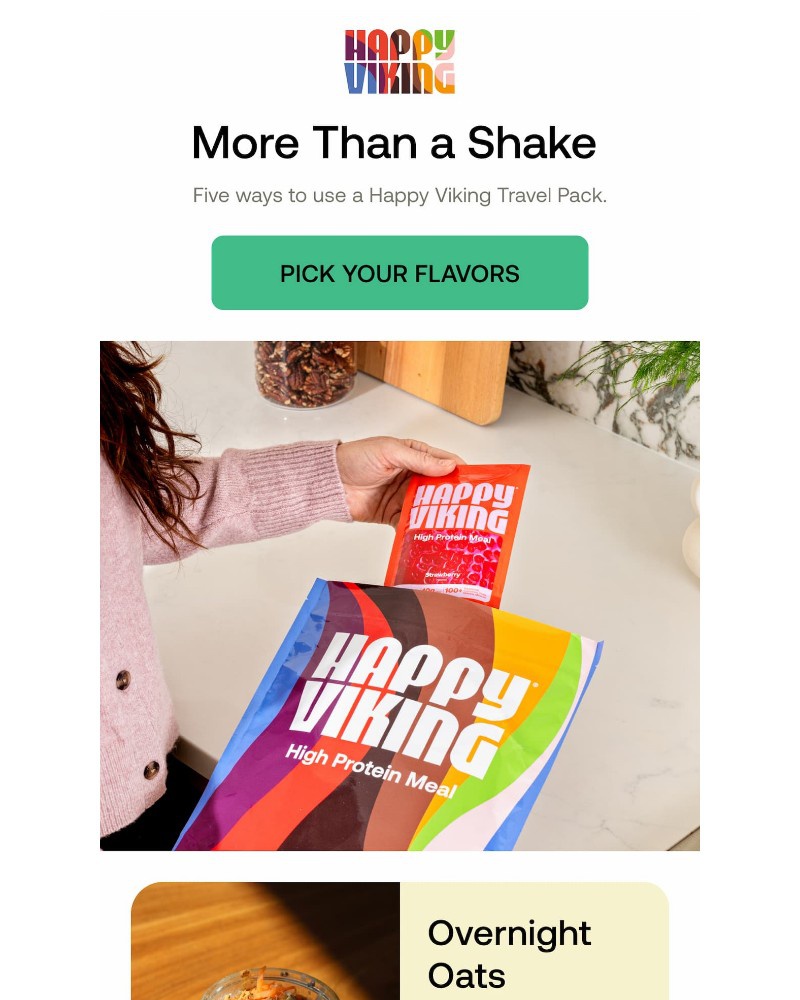 Screenshot of email sent to a Happy Viking Newsletter subscriber