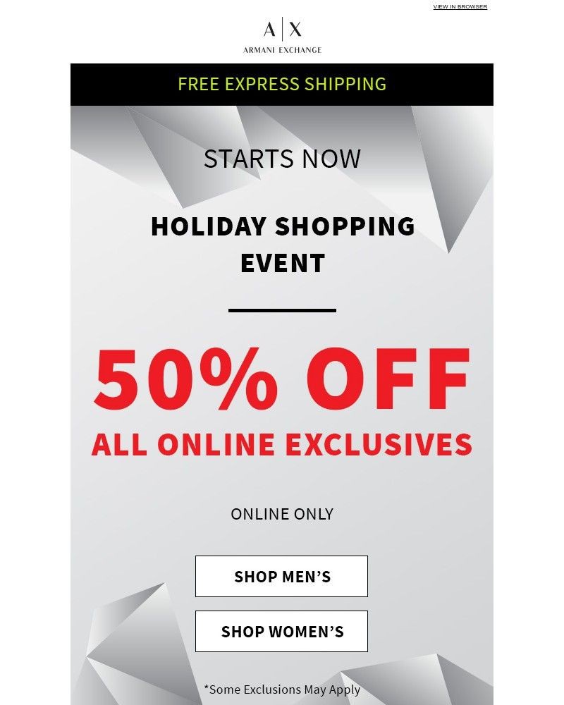 Screenshot of email with subject /media/emails/50-off-all-online-exclusives-free-express-shipping-8612e0-cropped-4cf22fef.jpg