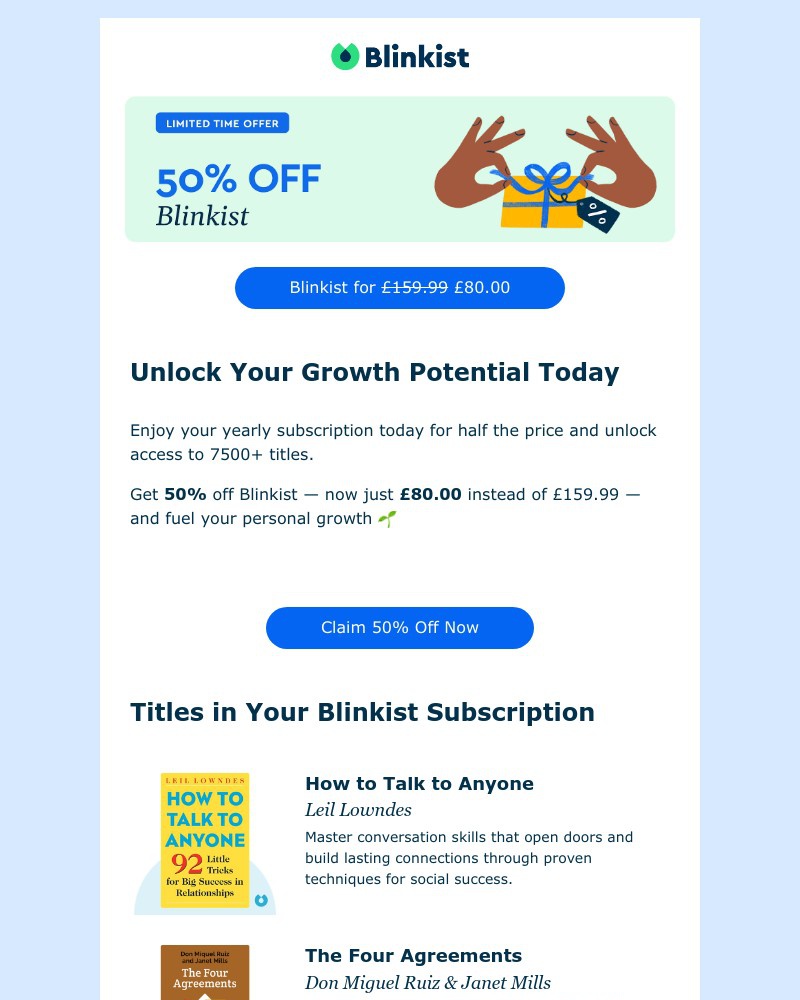 Screenshot of email with subject /media/emails/50-off-become-your-best-self-with-blinkist-284b18-cropped-76507699.jpg