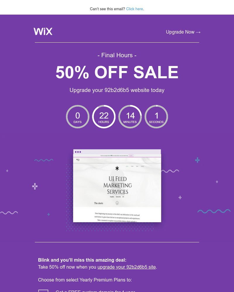 Screenshot of email with subject /media/emails/50-off-ends-today-upgrade-your-92b2d6b5-website-now-737f3b-cropped-eadcd04a.jpg