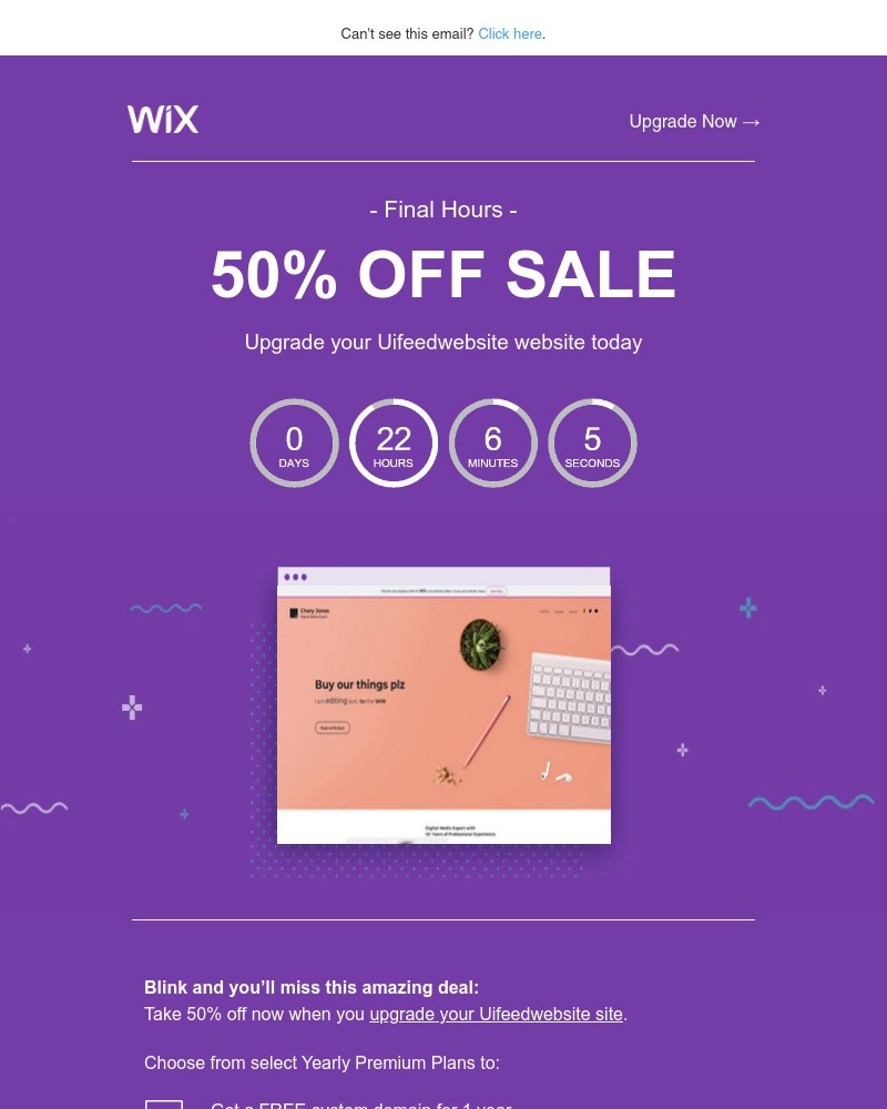 Screenshot of email with subject /media/emails/50-off-ends-today-upgrade-your-uifeedwebsite-website-now-852100-cropped-45e93cd4.jpg