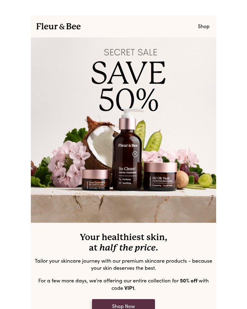 Screenshot of email with subject /media/emails/50-off-just-for-you-1d8672-cropped-e3e0be93.jpg