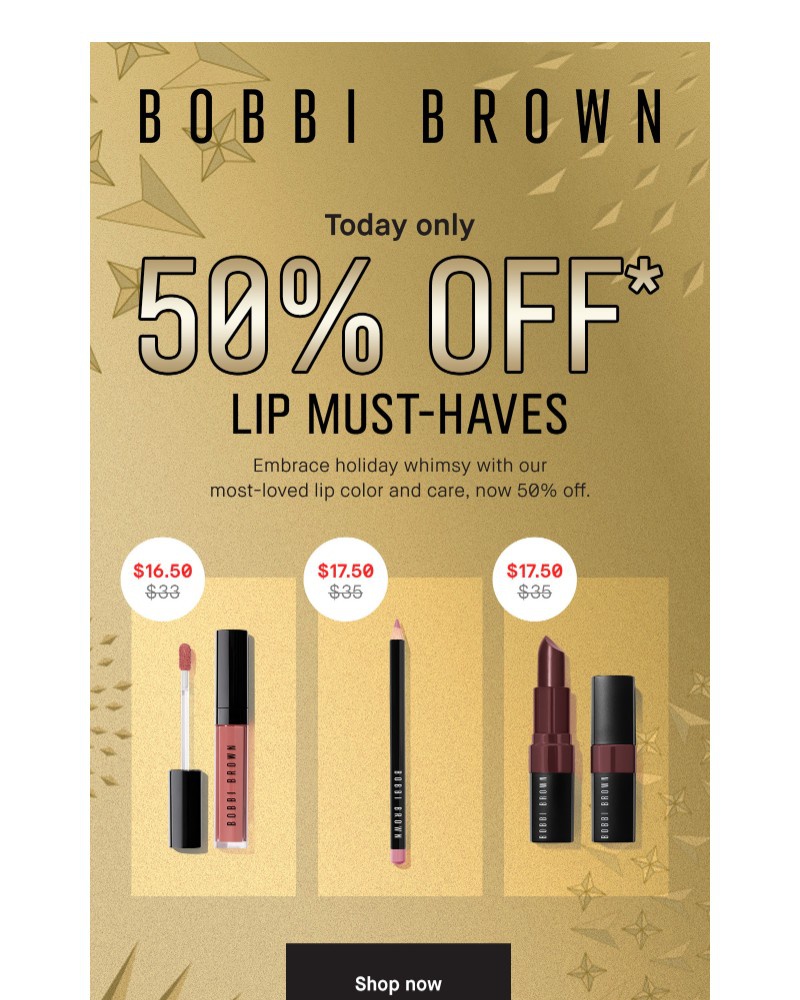 Screenshot of email with subject /media/emails/50-off-lip-essentials-ends-tonight-4922a9-cropped-5295038f.jpg