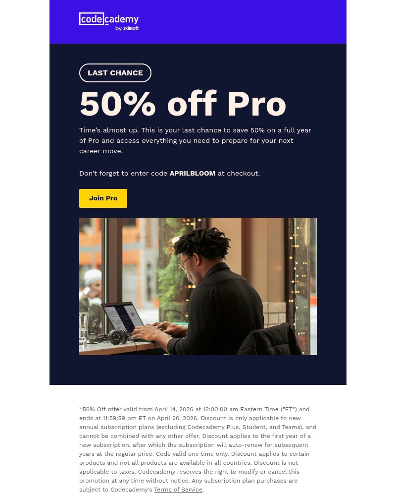 Screenshot of email with subject /media/emails/50-off-pro-ends-today-0917c2-cropped-267b07a2.jpg