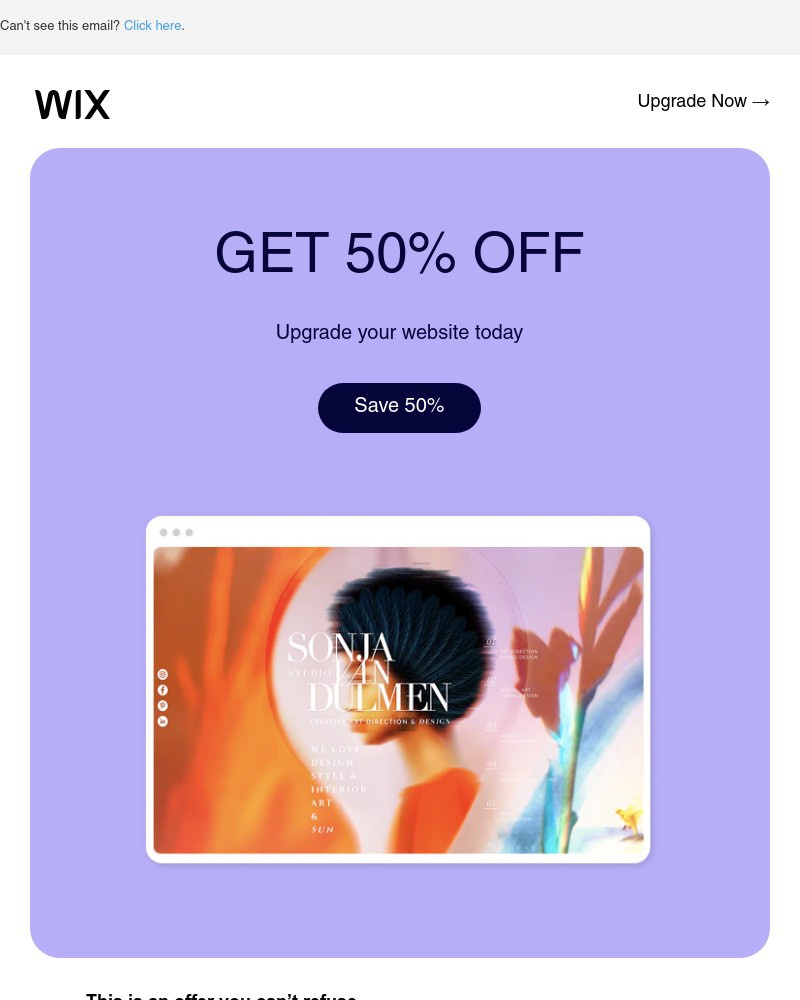 Screenshot of email with subject /media/emails/50-off-save-on-a-premium-plan-0587dc-cropped-8468a49a.jpg