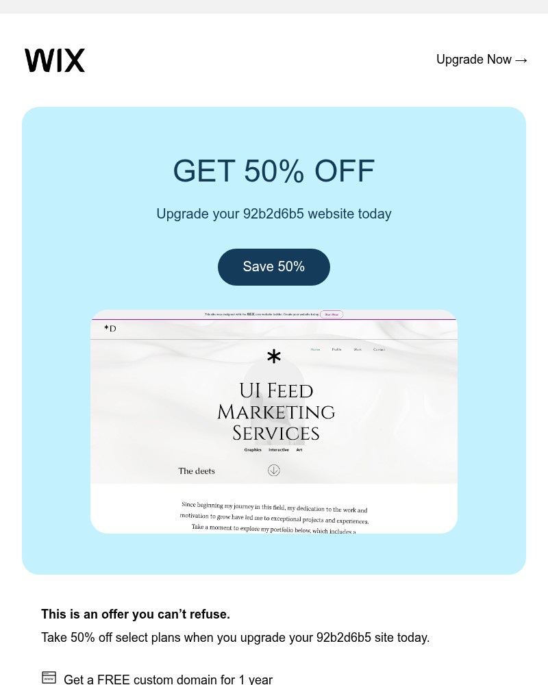 Screenshot of email with subject /media/emails/50-off-save-on-a-premium-plan-5cc31d-cropped-37829e91.jpg