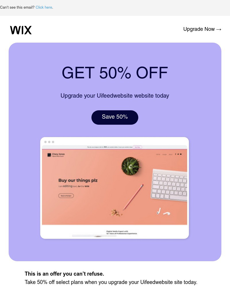 Screenshot of email with subject /media/emails/50-off-save-on-a-premium-plan-b915ff-cropped-b0558240.jpg