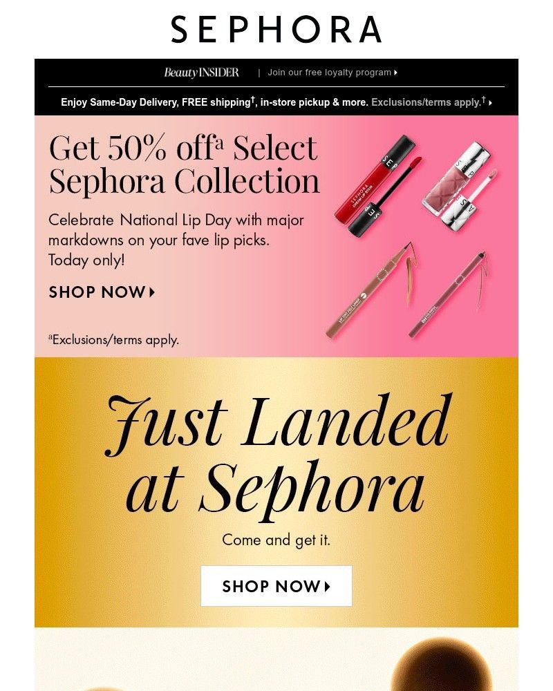 Screenshot of email with subject /media/emails/50-off-select-sephora-collection-lip-faves-9a3768-cropped-7821af85.jpg