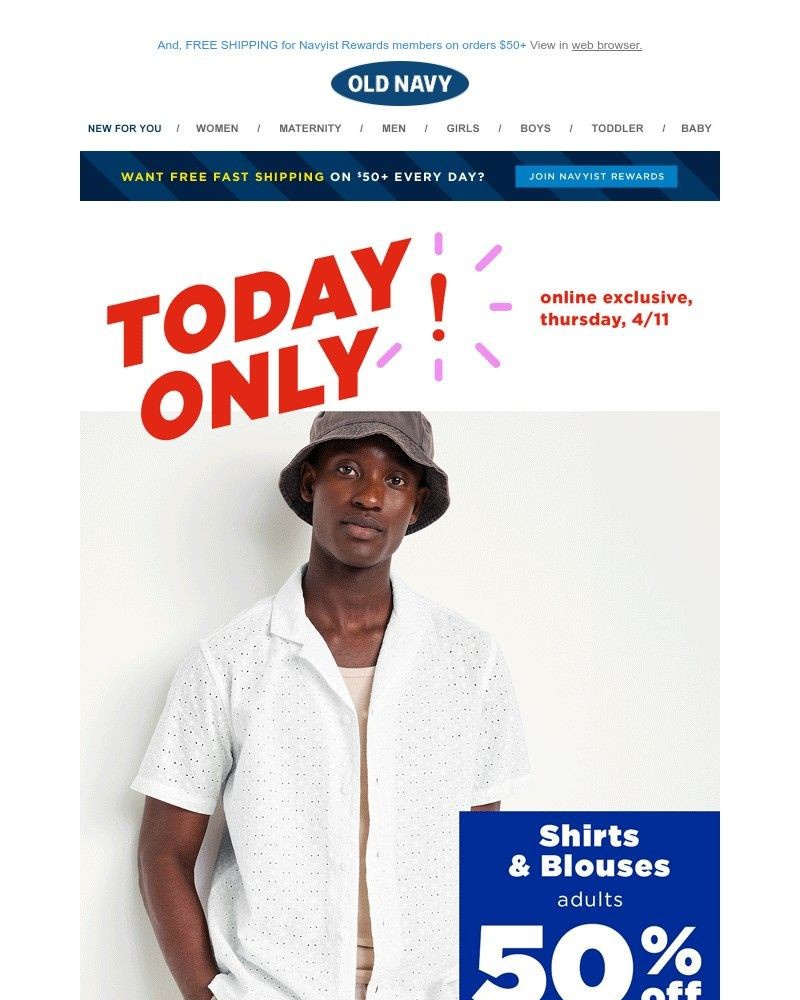 Screenshot of email with subject /media/emails/50-off-shirts-blouses-for-the-fam-05586b-cropped-8518ad4d.jpg