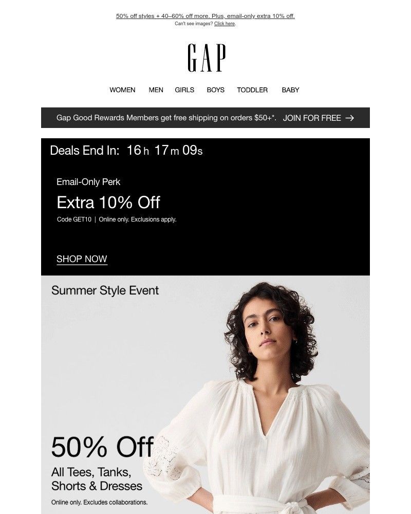 Screenshot of email with subject /media/emails/50-off-tees-dresses-extra-10-final-day-69fea1-cropped-161b0611.jpg