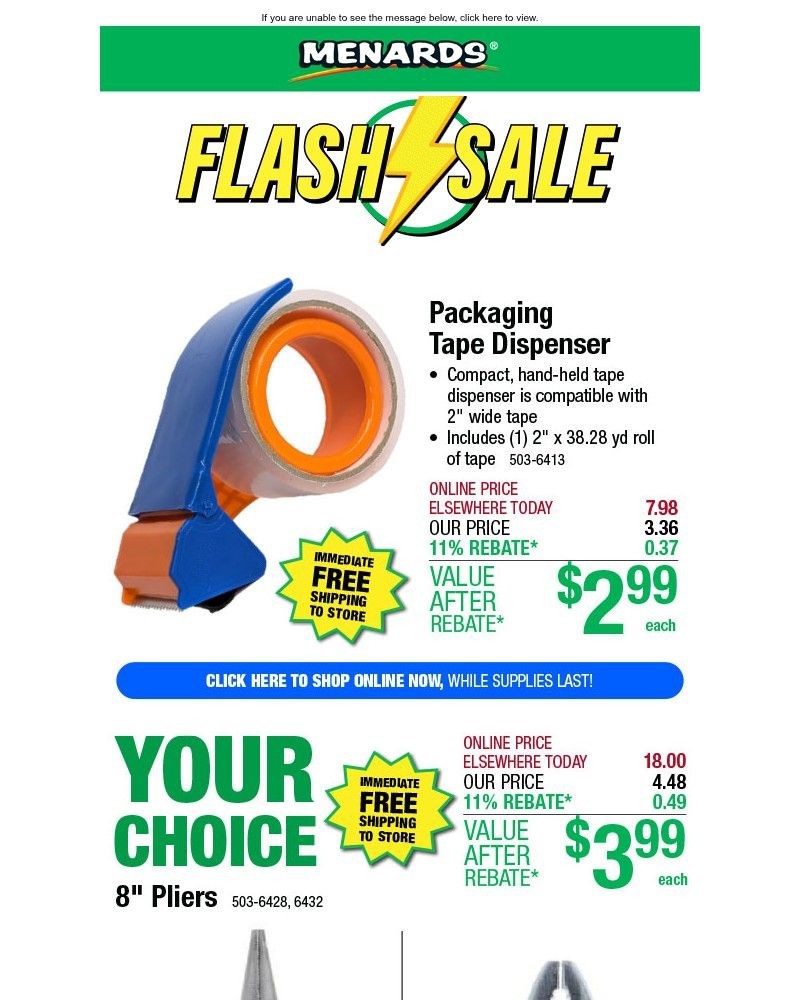 Screenshot of email with subject /media/emails/50-pvc-air-hose-only-999-after-rebate-a5dbfc-cropped-34c5b01e.jpg