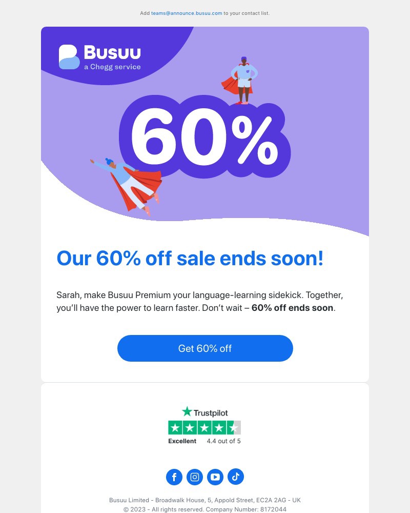 Screenshot of email with subject /media/emails/60-off-ends-soon-3a89da-cropped-9c267201.jpg