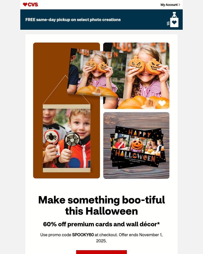 Screenshot of email sent to a CVS Newsletter subscriber