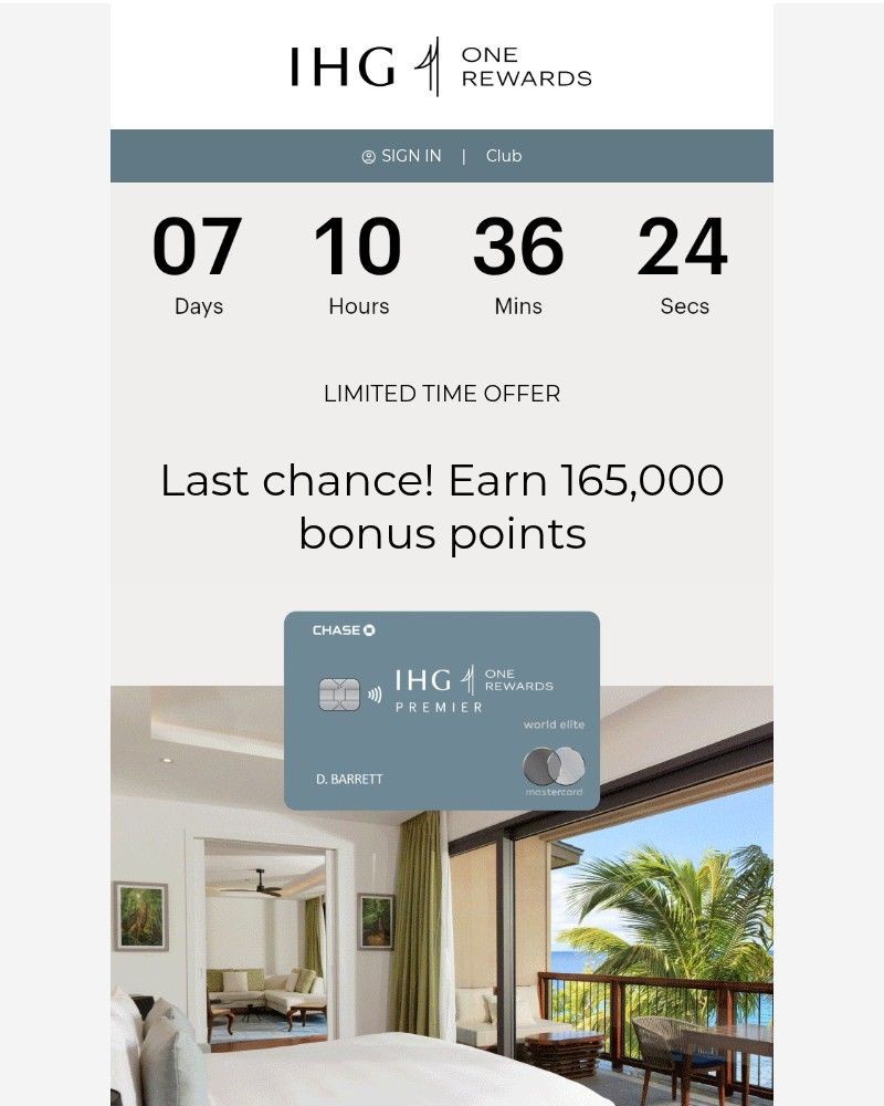 Screenshot of email with subject /media/emails/7-days-left-earn-165k-bonus-points-91f09b-cropped-29791d58.jpg