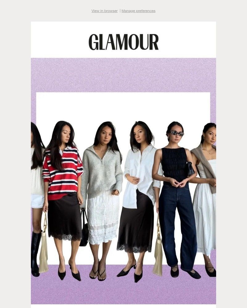 Screenshot of email sent to a Glamour Newsletter subscriber