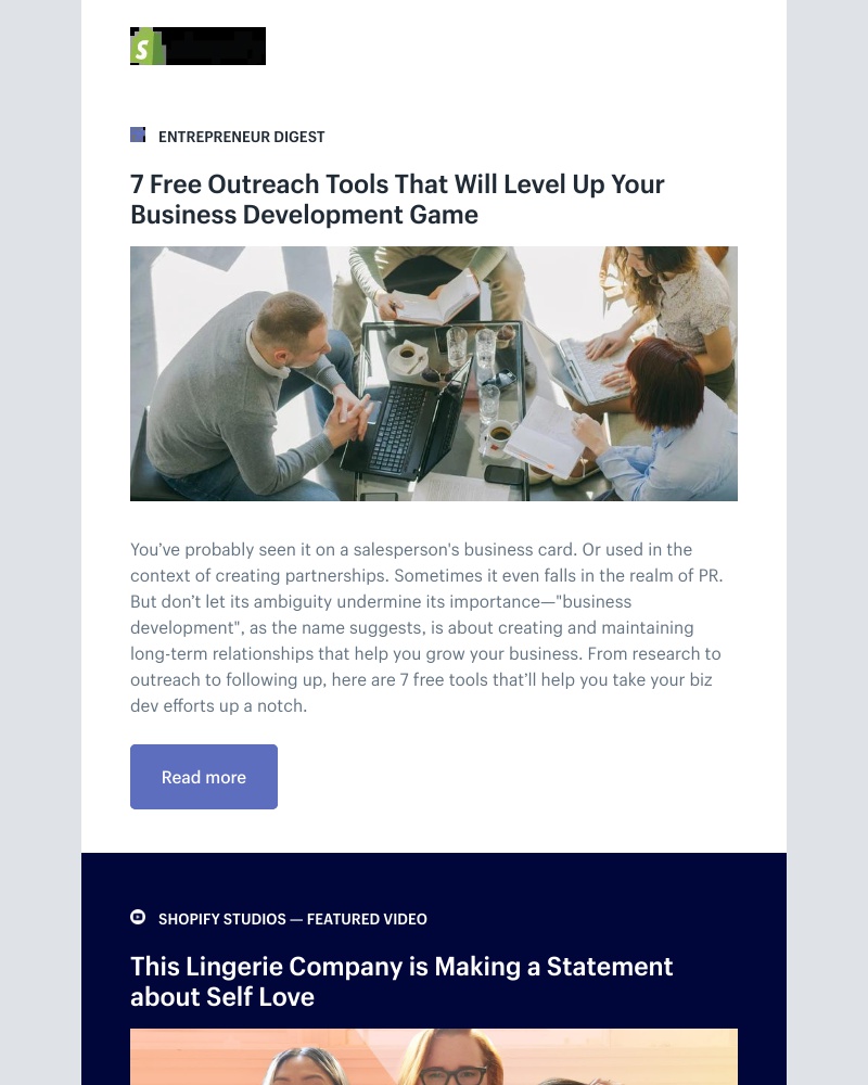 Screenshot of email with subject /media/emails/7-free-outreach-tools-that-will-level-up-your-business-development-game-1-cropped_uiXnwmj.jpg