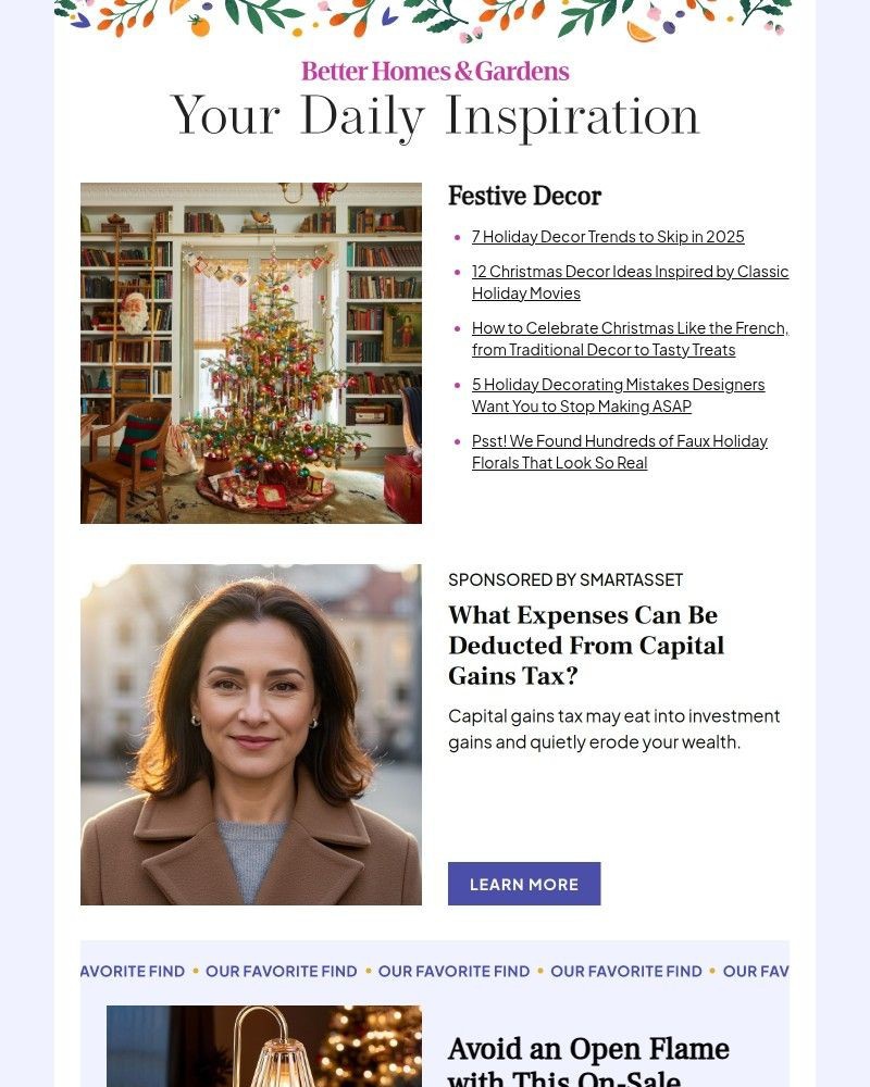 Screenshot of email with subject /media/emails/7-holiday-decor-trends-to-skip-in-2025-439160-cropped-dd3968b6.jpg