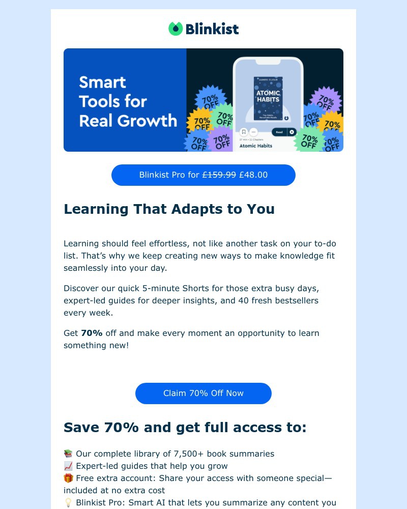 Screenshot of email with subject /media/emails/70-off-new-ways-to-grow-with-blinkist-ac6b85-cropped-f6e3c4ce.jpg